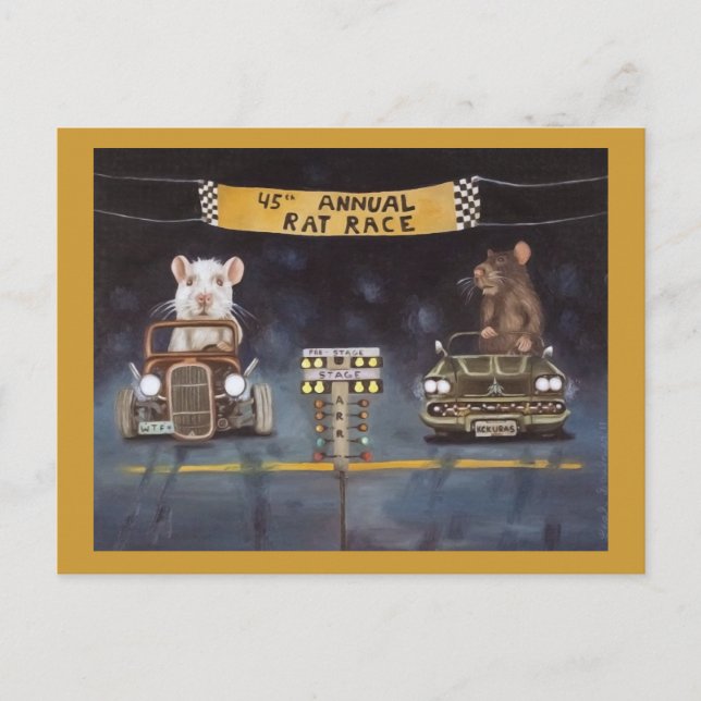 Cartão Postal Rat Race (Frente)