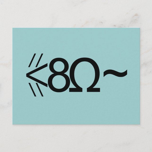 Cartão Postal Rato ASCII (Frente)