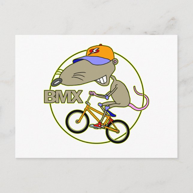Cartão Postal Rato BMX (Frente)