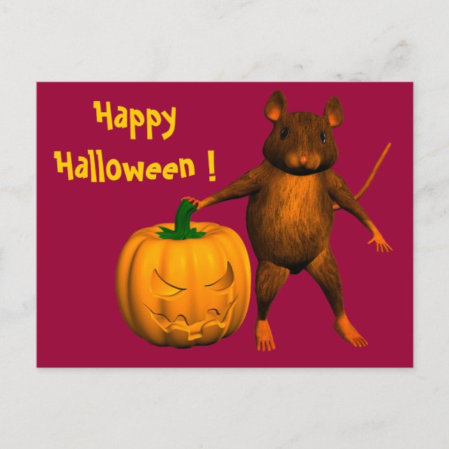 Cartão Postal Rato da Casa (Frente)