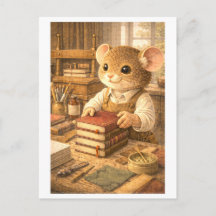 Rato de carreira como encadernador de livros