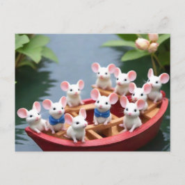 Cartão Postal Ratos, atenção! Rato de estimação lindo