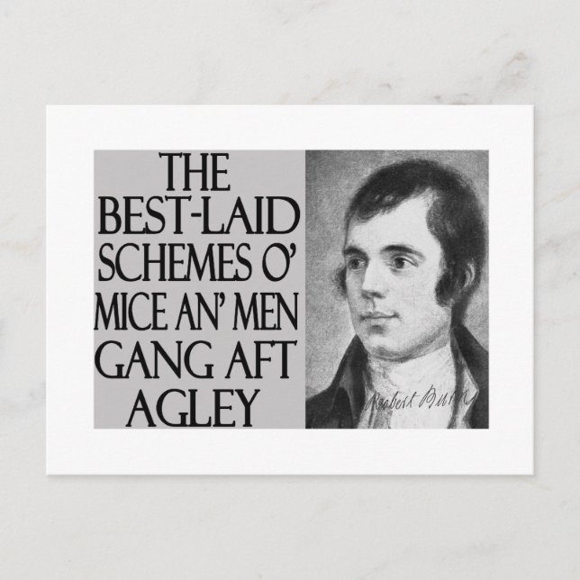 Cartão Postal Ratos e Homens (Frente)