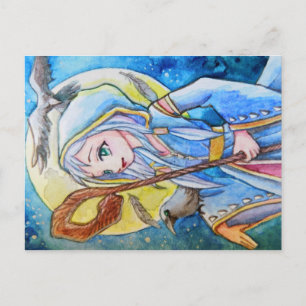 Cartão Postal Raven e o Enchanter