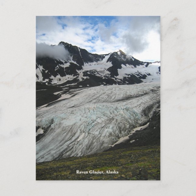 Cartão Postal Raven Glacier, Alasca (Frente)
