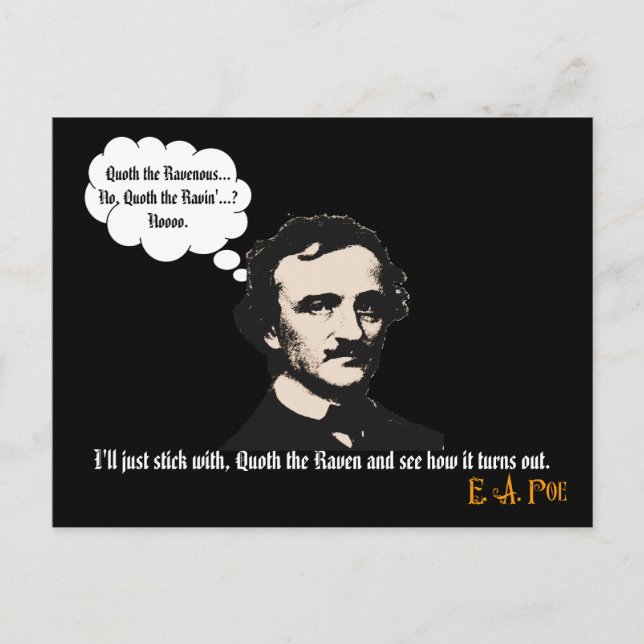 Cartão Postal Raven Mad (Frente)