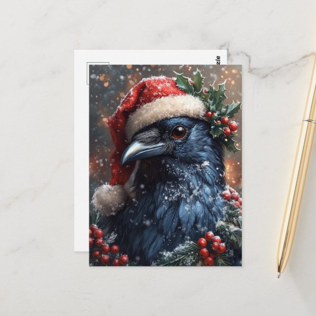 Cartão Postal Raven Natal (Frente/Verso In Situ)