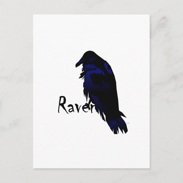 Cartão Postal Raven no Raven (Frente)