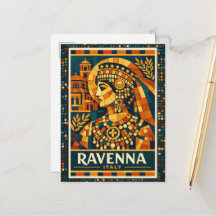 Rávena Itália Imperatriz Bizantina Mosaico Cartaz