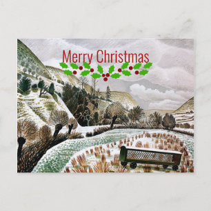 Cartão Postal Ravílio - Neve de Ano Novo - Feliz Natal