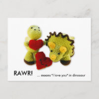 RAWR, significa "eu te amo" em dinossauro