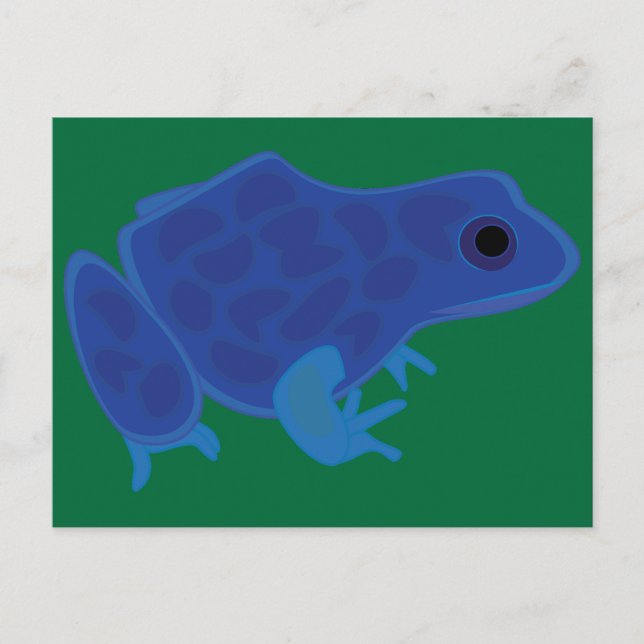 Cartão Postal Rãzinha-Veneno Azul (Frente)