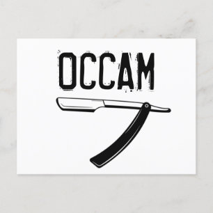 Cartão Postal Razor de Occam