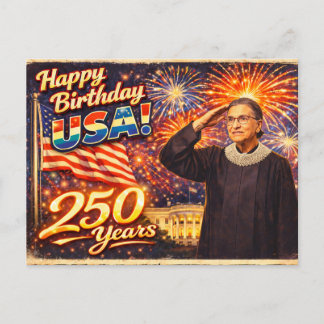 Cartão Postal RBG 250 Anos de Excelência Ruth Bader Ginsburg