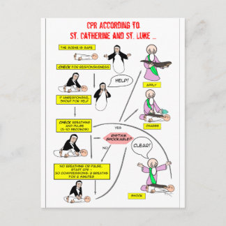 Cartão Postal RCP De acordo com a Rua, Catherine e Rua, Luke