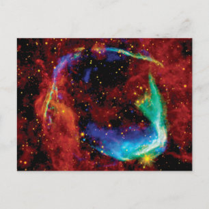 Cartão Postal RCW 86 Supernova Remnant - Foto do Espaço Hubble d