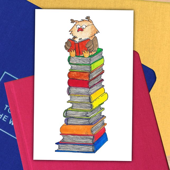 cartão postal READING OWL de Nicole Janes (Criador carregado)