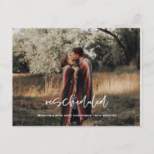 Cartão Postal Reagendado, Foto de Casamento, Mudança de Data
