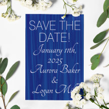 Real Blue "Velvet" Tradicional Guarda-a-Data