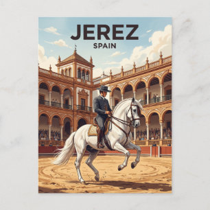 Cartão Postal Real Escola Andaluza de Arte Equestre Espanha