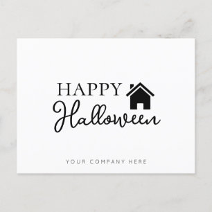 Cartão Postal Real Estate Happy Halloween