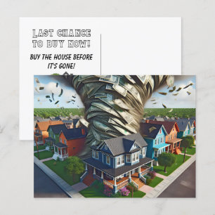 Cartão Postal Real Estate Money Tornado