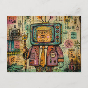 Cartão Postal Realidade do Pântano de Trump Mídia Mista