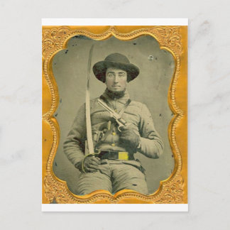 Cartão Postal Rebel Calvalryman