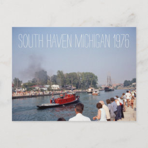 Cartão Postal Rebocador de South Haven Michigan 1976