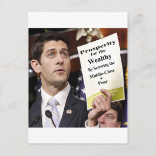 Cartão Postal Recall Representante Paul Ryan