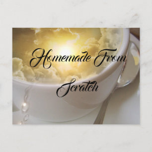 Cartão Postal Receber Comida de cozinha Jantada de chef Destino 