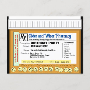 Cartão Postal Receita de aniversário para diversão