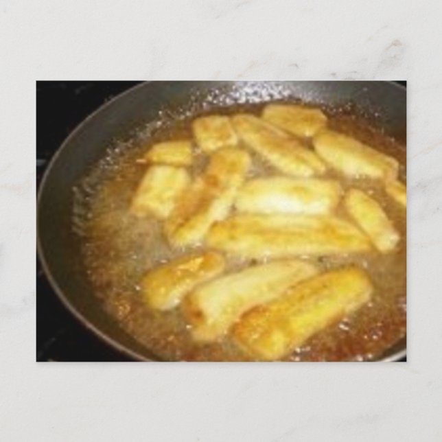 Cartão Postal Receita de Banana Foster (Frente)