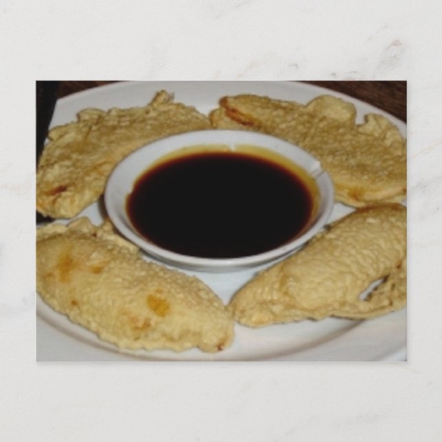 Cartão Postal Receita de Banana Fritters (Frente)