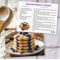 Receita de Panquecas Caseiras com Mirtilo