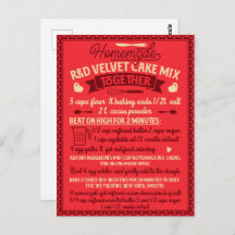 Receita do Bolo Vermelho de Veludo Homemade do dia