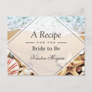 Cartão Postal Receita do Chá de panela de Starfish de Summer San