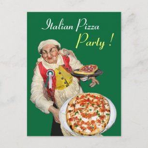 Cartão Postal Receita Verde do PARTIDO ITALIANO PIZZA