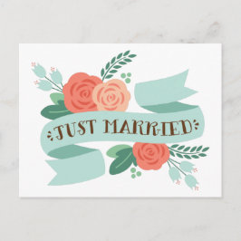 Cartão Postal recem casados