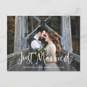 Cartão Postal recem casados   Anúncio de casamento de fotos rus