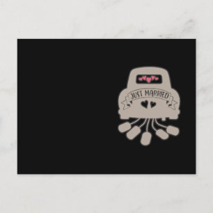 Cartão Postal recem casados. Design De Casamento Para Recém-Casa