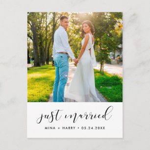 Cartão Postal Recem casados Elegante foto de anúncio