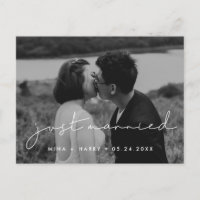 Recém-casados Foto de casamento minimalista manusc