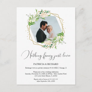 Cartão Postal Recepção de Casamento Sem Frescuras Só Amor Fuga R