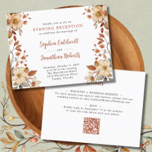 Recepção Noturna de Flores Silvestres Casamento de