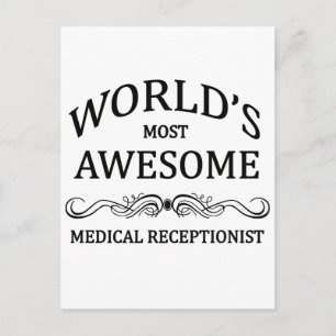 Cartão Postal Recepcionista Médico Mais Fantástico do Mundo