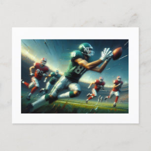Cartão Postal Receptor de Futebol,