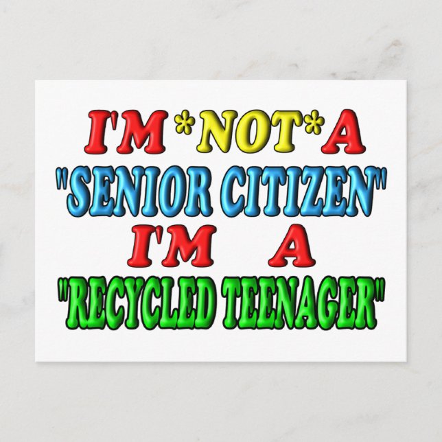 Cartão Postal Reciclado Teenager (Frente)