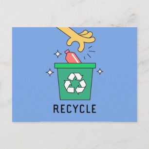 Cartão Postal Reciclar // Sensibilização para as alterações
