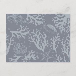 Cartão Postal Recife de Coral do Estilo do hipster